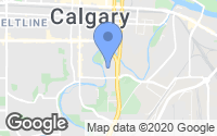 Map of Calgary, AB